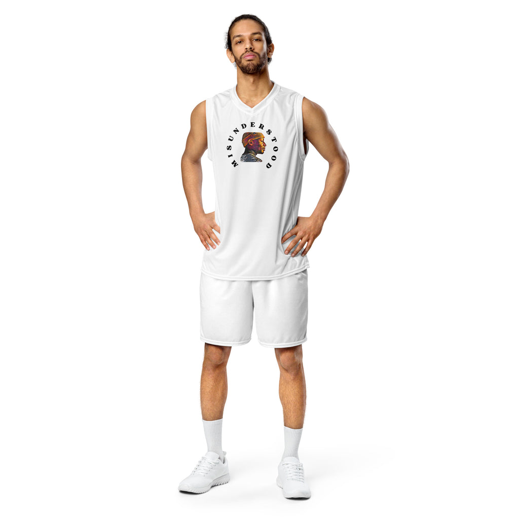 Men's Man with Beanie Basketball Jersey