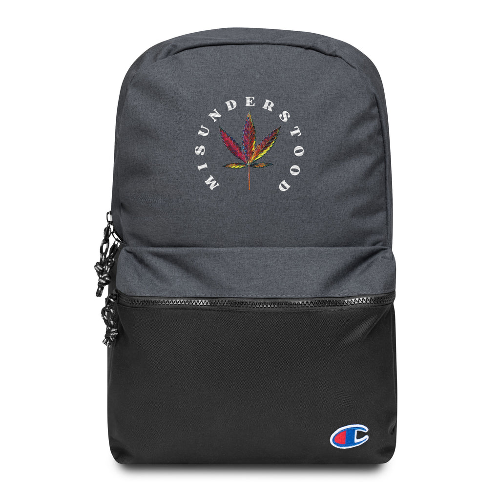 Embroidered Cannabis Champion Backpack