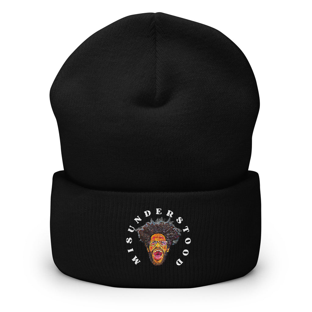 Embroidered Angry Man Beanie