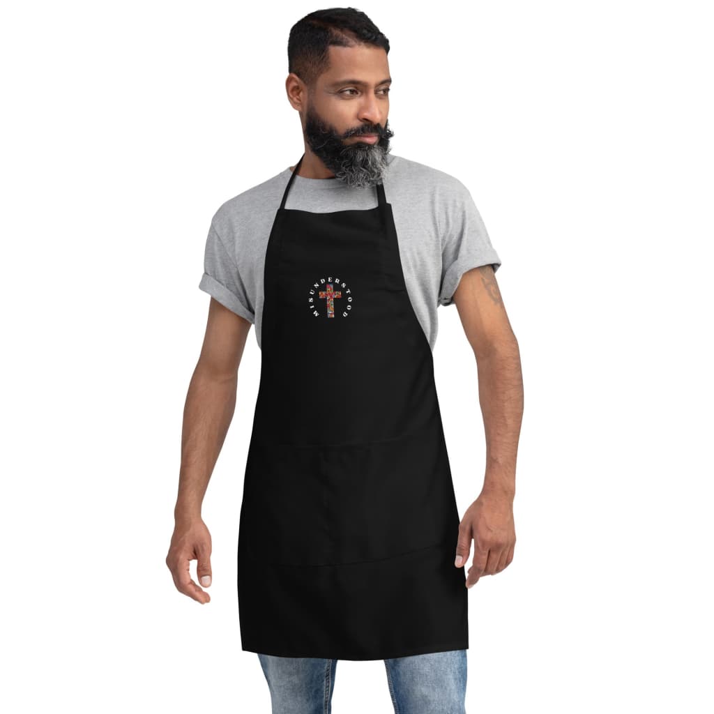 Embroidered Cross Apron