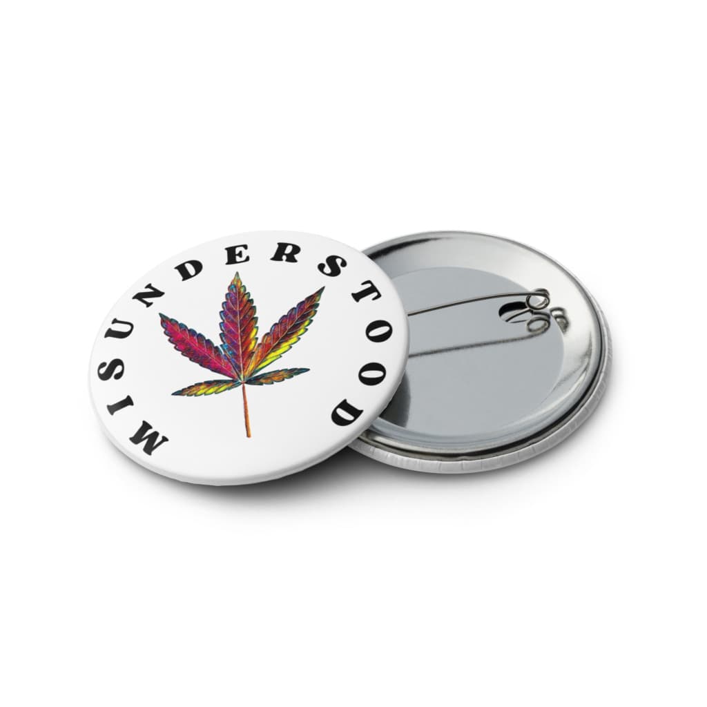 Cannabis Pin Buttons - Set of (5)