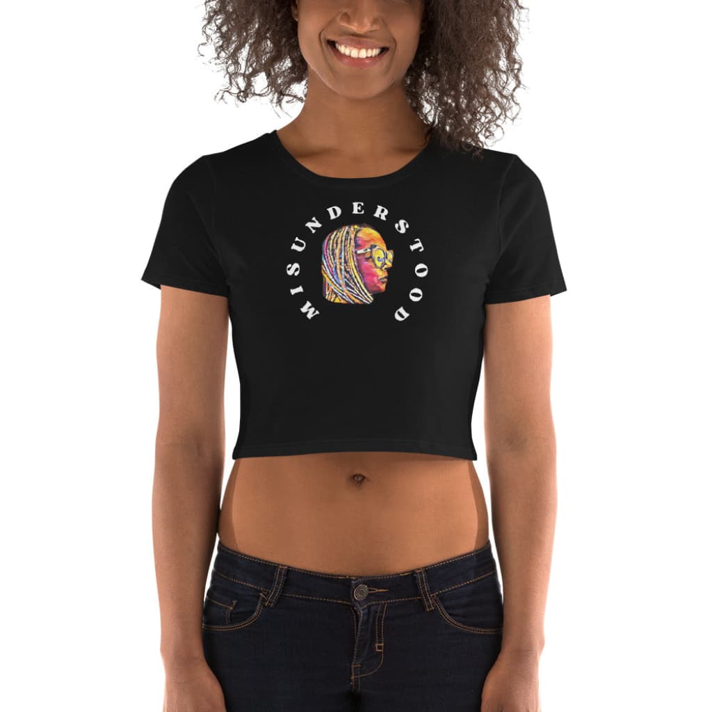 Women’s Lady with Glasses Crop Tee