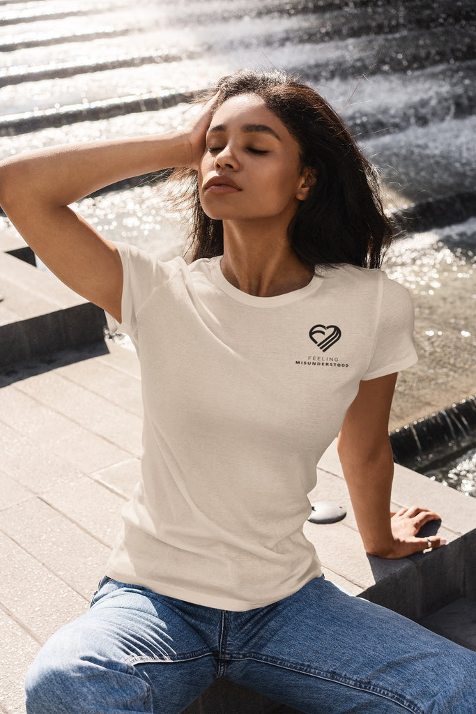 Women's Pocket Black Heart T-Shirt