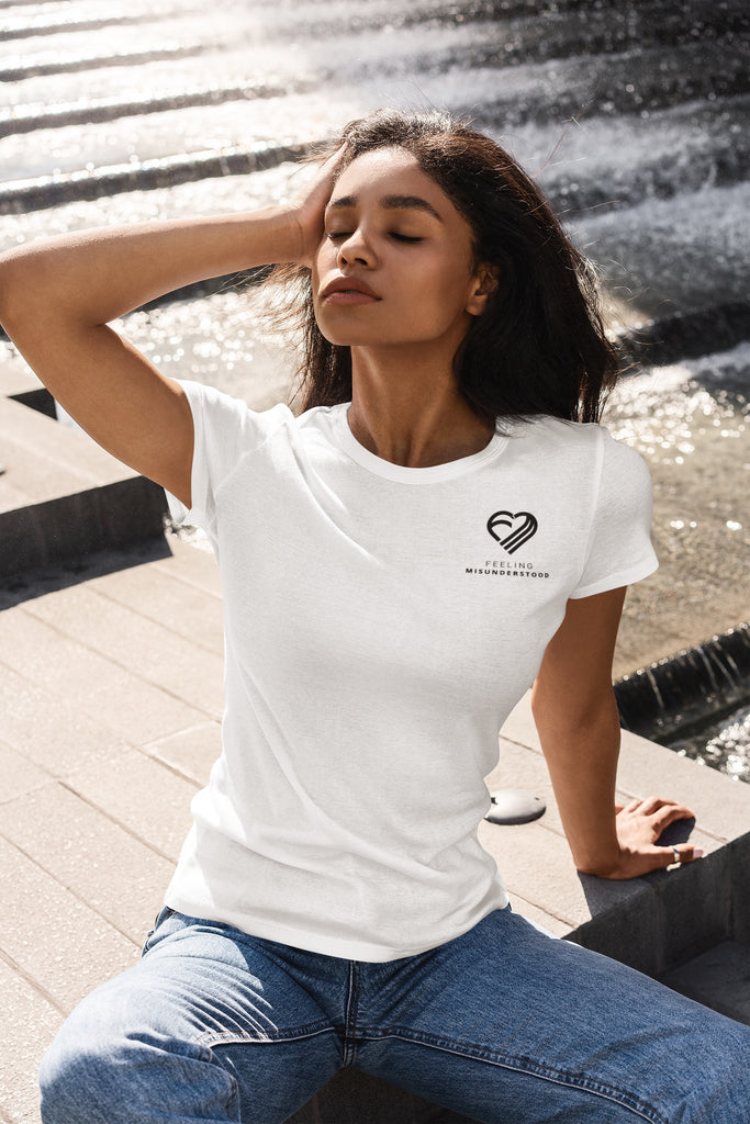 Women's Pocket Black Heart T-Shirt