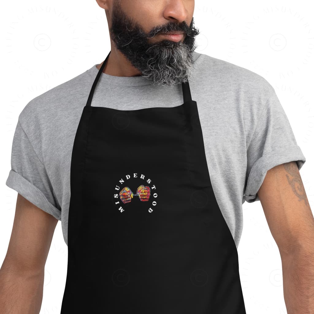 Embroidered Handcuffs Apron