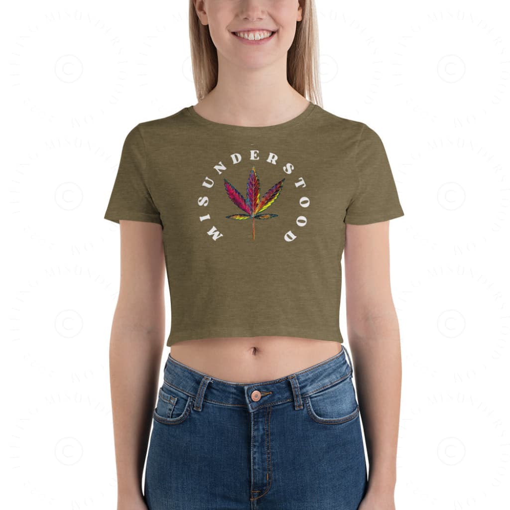 Women’s Cannabis Crop Tee