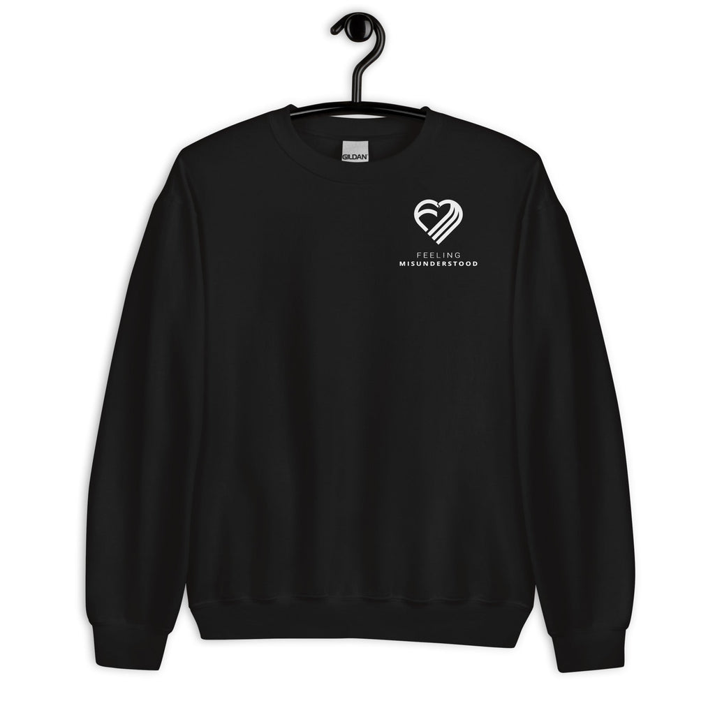 Men's Pocket White Heart Sweatshirt