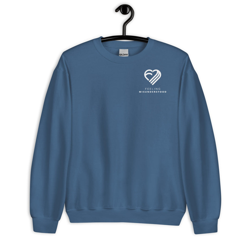 Men's Pocket White Heart Sweatshirt