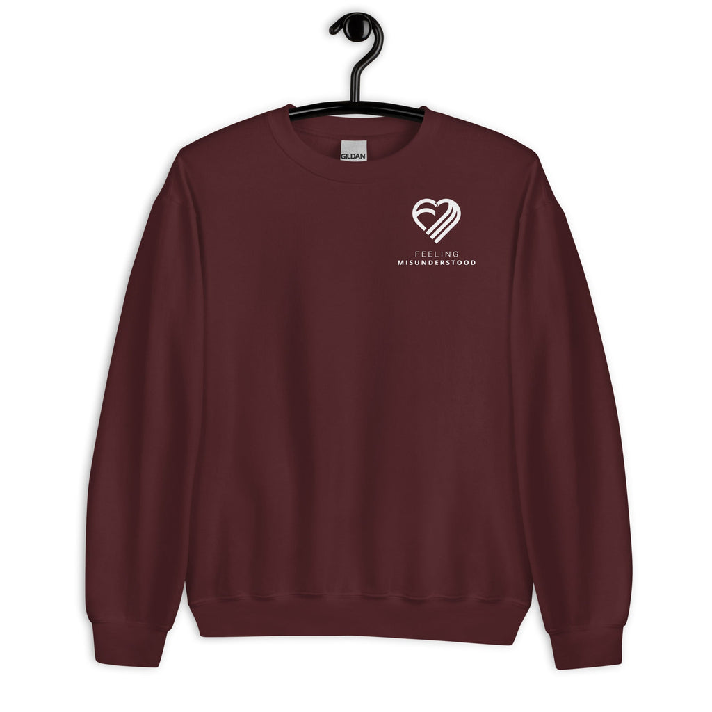 Men's Pocket White Heart Sweatshirt