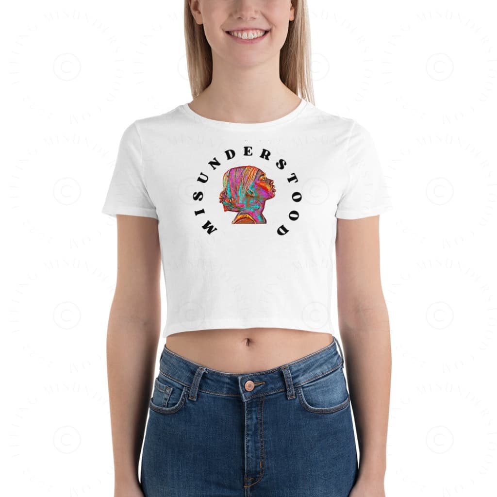 Women’s Lady Praying Crop Tee